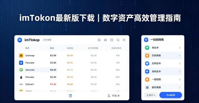 通过imToken最新版本下载，提升数字资产管理效率_资产效率指标计算公式_效率资产是什么意思
